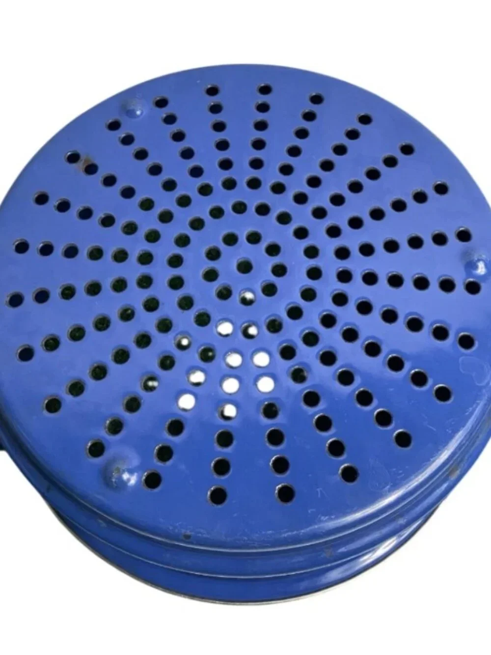 Le Creuset Cast Enamel Marine Blue #22 Double Boiler Streamer Pot w/ Lid France